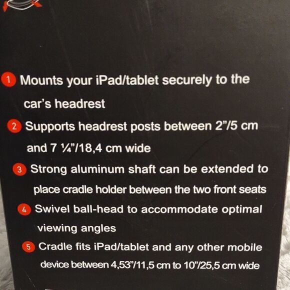 Macally Duel Position Car Seat Headrest Mount - Picture 10 of 13